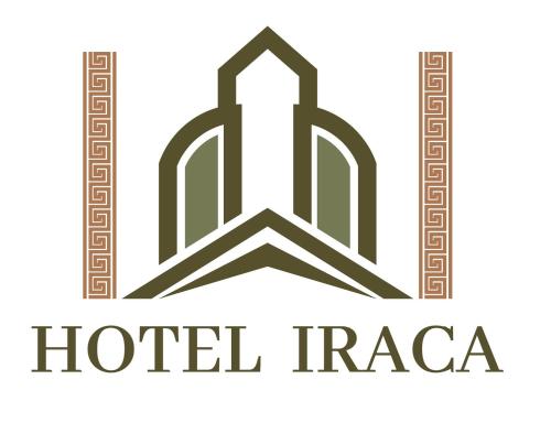 a logo for a hotel trapa hotel at Hotel Iraca in Aquitania