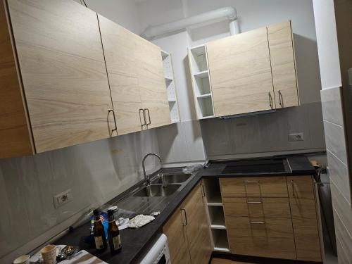 Η κουζίνα ή μικρή κουζίνα στο Bagaini Urban Flat