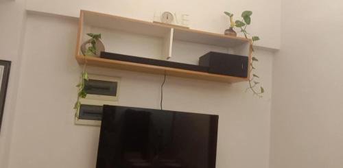 Μια τηλεόραση ή/και κέντρο ψυχαγωγίας στο Charming 2BR Condo in Cambridge with WIFI, Smart TV