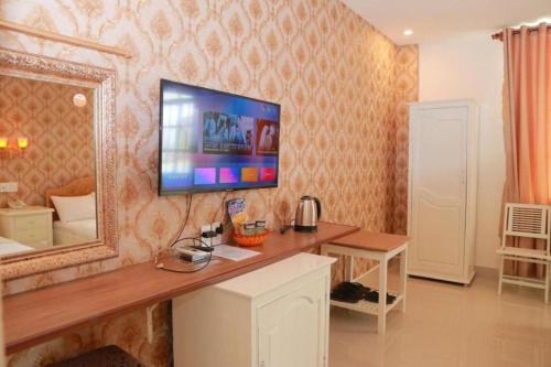 Kuchyň nebo kuchyňský kout v ubytování Royal Hotel