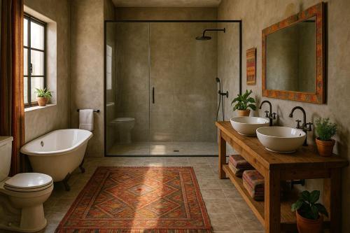 Koupelna v ubytování The flowres STC