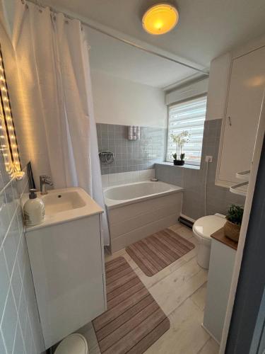 Koupelna v ubytování L'abri du marin