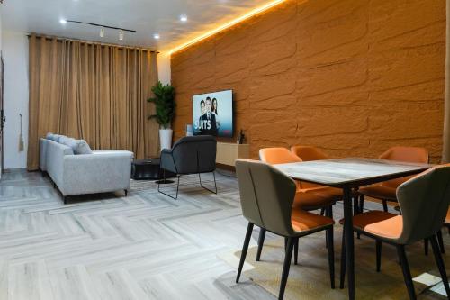 Posezení v ubytování Clem-Van Cozy Escape