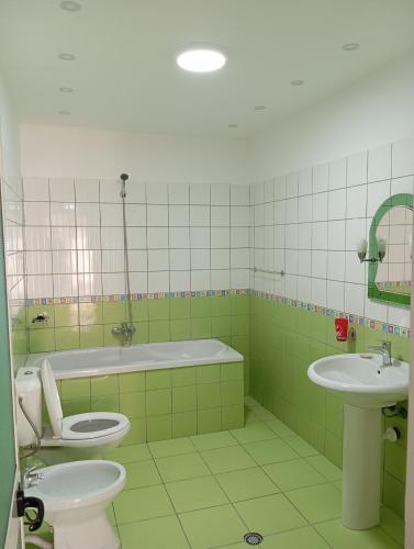 Koupelna v ubytování Central View Tirana