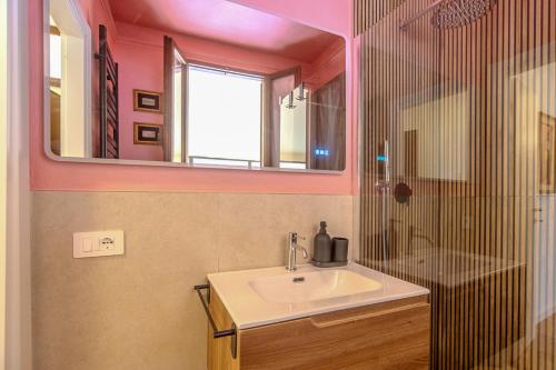 Koupelna v ubytování Attico a pochi passi dal Campo