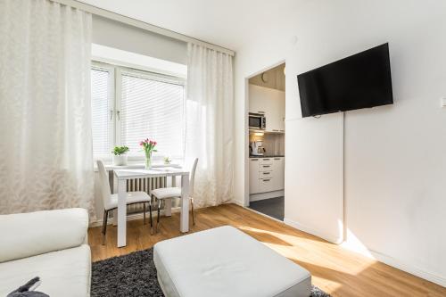 Dapur atau dapur kecil di Nordic City Studio
