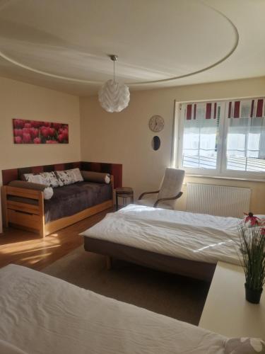 Postel nebo postele na pokoji v ubytování Noclegi Opole-Chmielowice Apartament B