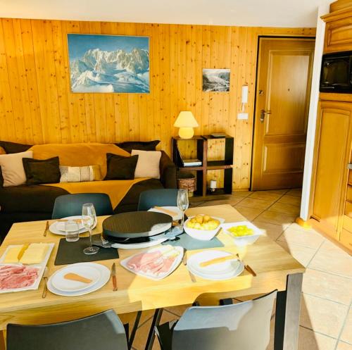 Χώρος καθιστικού στο Magical balcony on the Alps cozy alpine charm