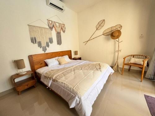 Cama o camas de una habitación en Villa Nala - Uluwatu Nusa Dua