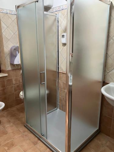 Koupelna v ubytování Agriturismo Furfullanu