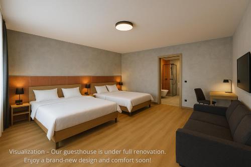 Postel nebo postele na pokoji v ubytování Penzion a restaurace Vtelenka