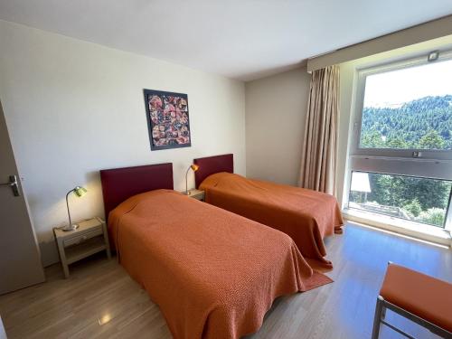 Postel nebo postele na pokoji v ubytování Chalet les Digitales - Rocher du cerf