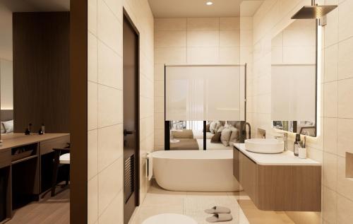 Ένα μπάνιο στο Tulip Elegant Riverside Vangvieng