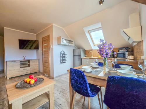 Η κουζίνα ή μικρή κουζίνα στο Apartament Komarno III