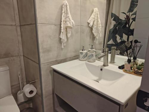 Koupelna v ubytování Céntrico en Concepción 1D 1B 1E