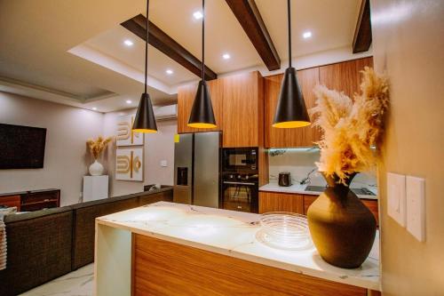 Μια τηλεόραση ή/και κέντρο ψυχαγωγίας στο Luxury Casa Hojarascas in Huehuetenango