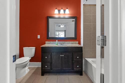 Koupelna v ubytování Hum Dinger