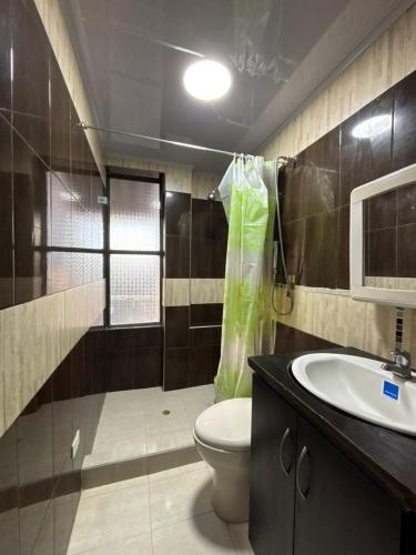 Koupelna v ubytování Hermosa finca