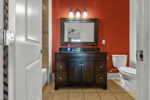 Koupelna v ubytování Beach loft