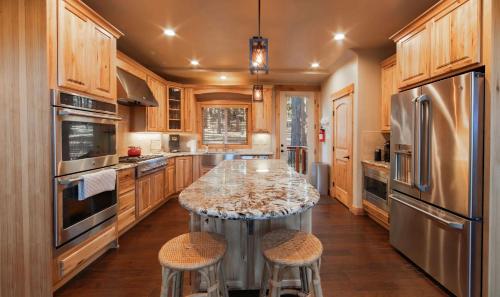 Köök või kööginurk majutusasutuses The T-Pot Chalet for 12