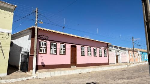 Bygningen som feriehuset ligger i