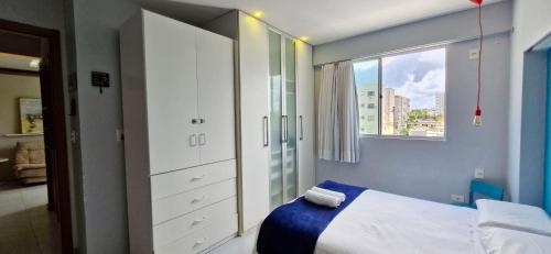 Postel nebo postele na pokoji v ubytování COJOC0100 - Condomínio Torres do Atlântico