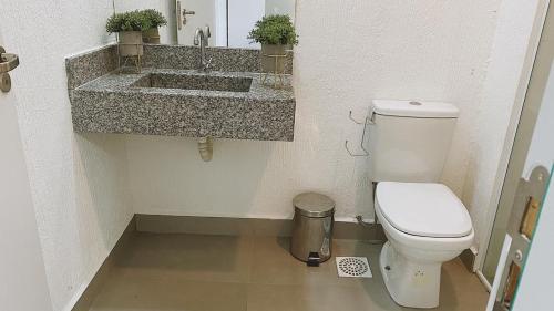 Koupelna v ubytování Flat novinho, perto de TUDO - Conforto total