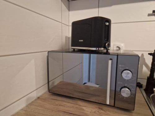 Kuchyň nebo kuchyňský kout v ubytování Ferienappartements Haus Jörn