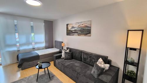 Χώρος καθιστικού στο Tolle Lage - modern - zentral gelegen - 2 Zimmer Apartment