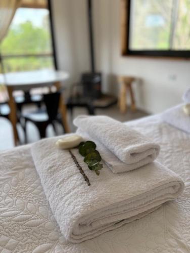 Ένα ή περισσότερα κρεβάτια σε δωμάτιο στο Entreaguas