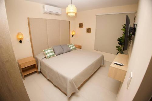 Postel nebo postele na pokoji v ubytování Alojamiento a Unos Pasos de la Playa en Cerritos