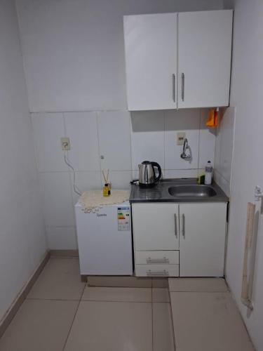 Kuchyň nebo kuchyňský kout v ubytování Apart Centro CDE