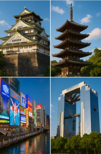 通天閣まで徒歩1分3ベッド