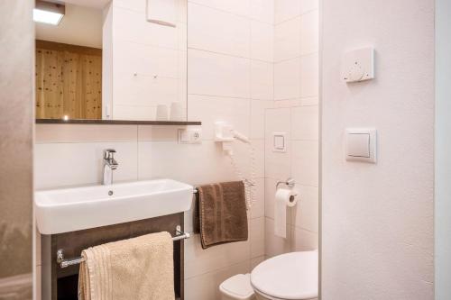 Koupelna v ubytování Heiserhof App Kirsche