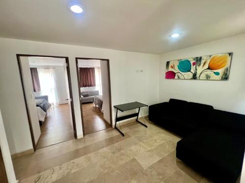 Χώρος καθιστικού στο Casa Galerias Serdan II