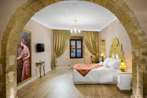 Postel nebo postele na pokoji v ubytování Cretan Renaissance