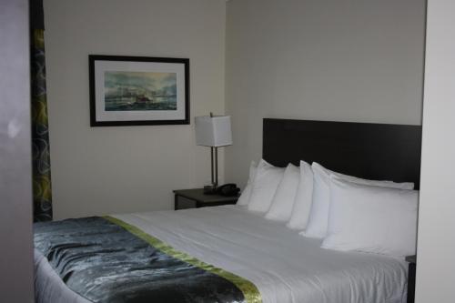Postel nebo postele na pokoji v ubytování Crossroads Inn & Suites