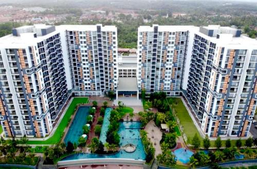 an aerial view of a large apartment complex at Timurbay Residences in Kuantan