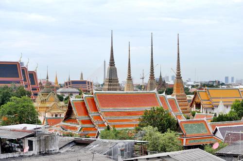 Nespecifikovaný výhled na destinaci Bangkok nebo výhled na město při pohledu z hotelu