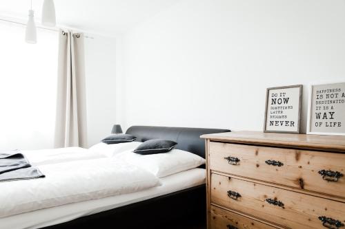 Katil atau katil-katil dalam bilik di Appartement Hauser Kaibling