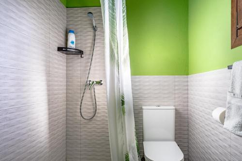 カンガス・デ・オニスにあるPicuasturの緑豊かなバスルーム(トイレ、シャワー付)