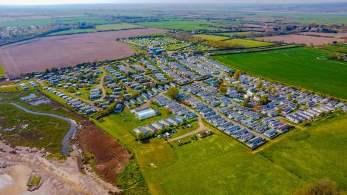 an aerial view of a large parking lot at Mersea Island by Away Resorts in Colchester
