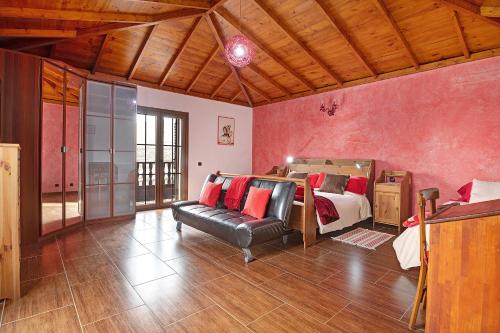 Χώρος καθιστικού στο La Escuelita