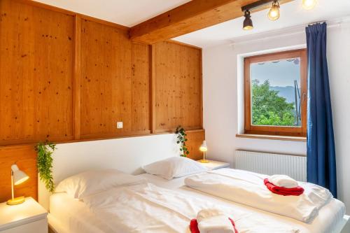 Postel nebo postele na pokoji v ubytování Haus Auner Top 5a