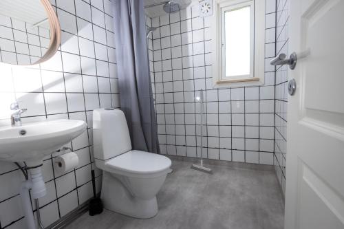 Koupelna v ubytování Unda Camping & Resort