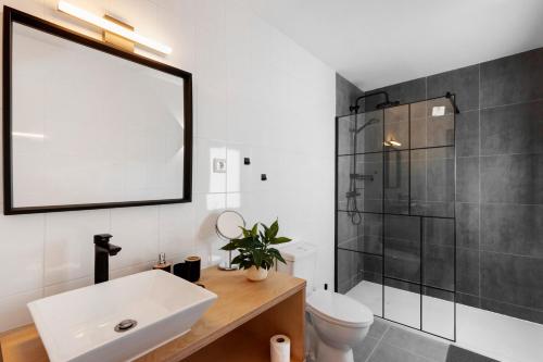 Koupelna v ubytování Casa Do Alago