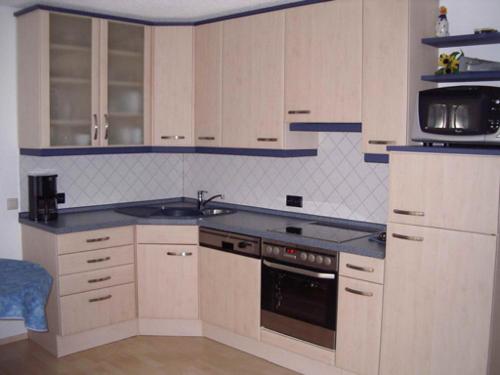 Η κουζίνα ή μικρή κουζίνα στο Seeperle