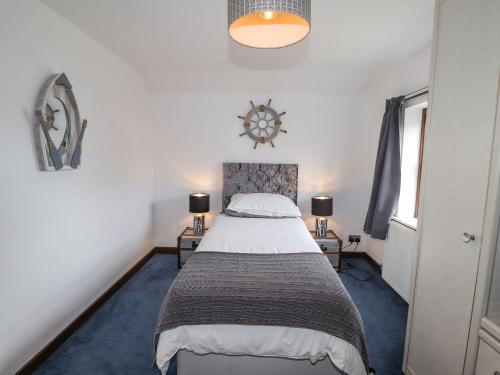 Postel nebo postele na pokoji v ubytování Clawddcam