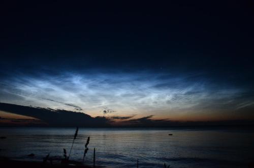 a sunset over a body of water at Pilava in Roja