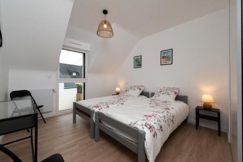 Postel nebo postele na pokoji v ubytování Family Prince - 8 personnes